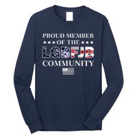 Proud Member Of The LGBFJB Community USA Flag Long Sleeve Shirt