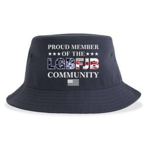 Proud Member Of The LGBFJB Community USA Flag Sustainable Bucket Hat