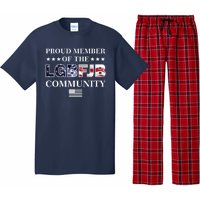 Proud Member Of The LGBFJB Community USA Flag Pajama Set