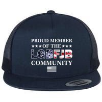 Proud Member Of The LGBFJB Community USA Flag Flatbill Hat