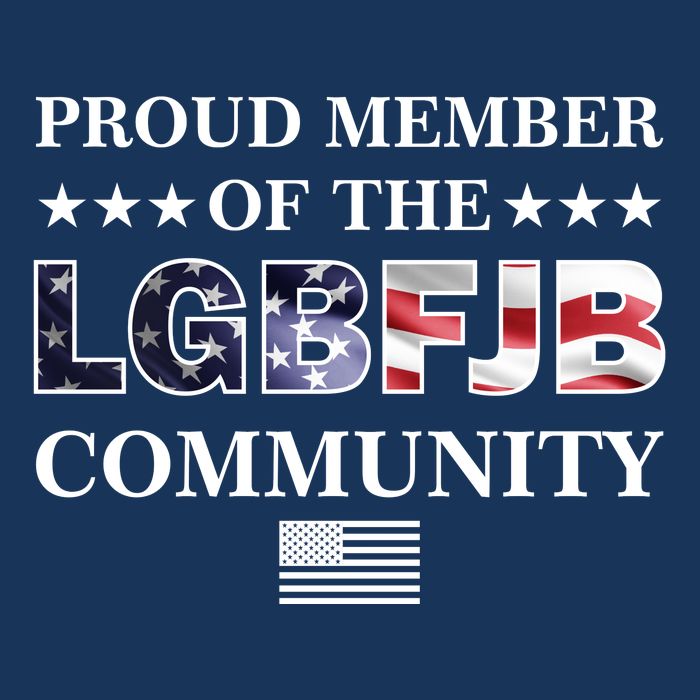 Proud Member Of The LGBFJB Community USA Flag Flatbill Hat