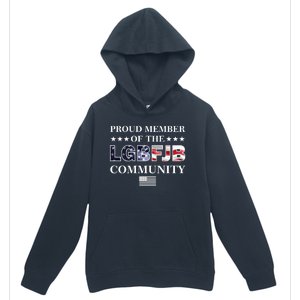 Proud Member Of The LGBFJB Community USA Flag Urban Pullover Hoodie