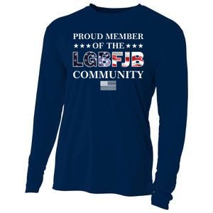 Proud Member Of The LGBFJB Community USA Flag Cooling Performance Long Sleeve Crew