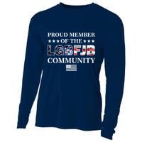Proud Member Of The LGBFJB Community USA Flag Cooling Performance Long Sleeve Crew