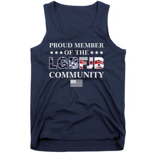 Proud Member Of The LGBFJB Community USA Flag Tank Top