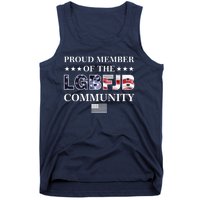 Proud Member Of The LGBFJB Community USA Flag Tank Top