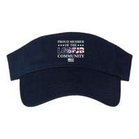 Proud Member Of The LGBFJB Community USA Flag Visor