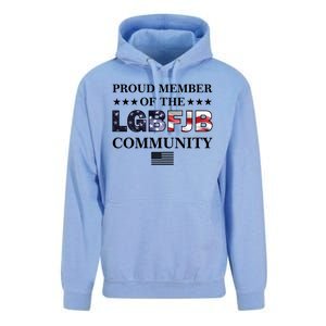 Proud Member Of The LGBFJB Community USA Flag Unisex Surf Hoodie