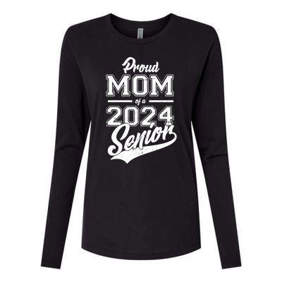 Proud Mom Of A 2024 Senior Grad Womens Cotton Relaxed Long Sleeve T-Shirt