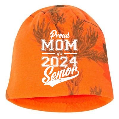 Proud Mom Of A 2024 Senior Grad Kati - Camo Knit Beanie