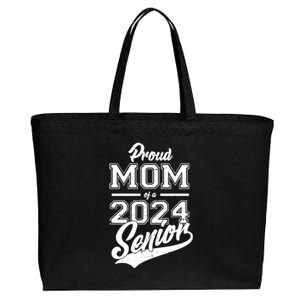 Proud Mom Of A 2024 Senior Grad Cotton Canvas Jumbo Tote