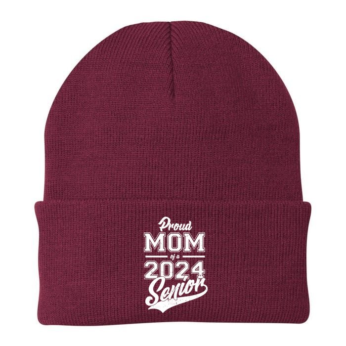 Proud Mom Of A 2024 Senior Grad Knit Cap Winter Beanie