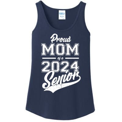 Proud Mom Of A 2024 Senior Grad Ladies Essential Tank