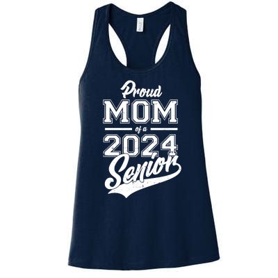 Proud Mom Of A 2024 Senior Grad Women's Racerback Tank