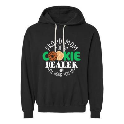 Proud Mom Of A Cookie Dealer Girl Troop Leader Matching Garment-Dyed Fleece Hoodie