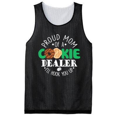 Proud Mom Of A Cookie Dealer Girl Troop Leader Matching Mesh Reversible Basketball Jersey Tank