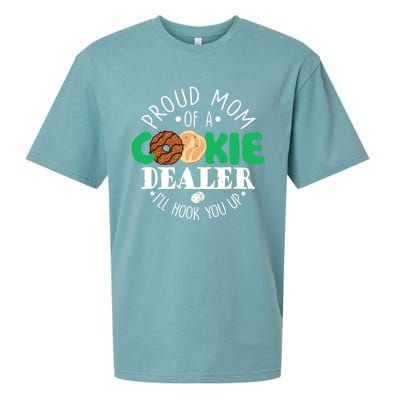 Proud Mom Of A Cookie Dealer Girl Troop Leader Matching Sueded Cloud Jersey T-Shirt