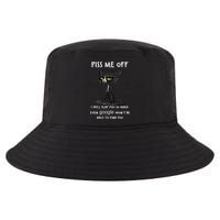 Piss Me Off I Will Slap You So Hard Black Cat Cool Comfort Performance Bucket Hat