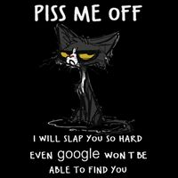 Piss Me Off I Will Slap You So Hard Black Cat Impact Tech Backpack