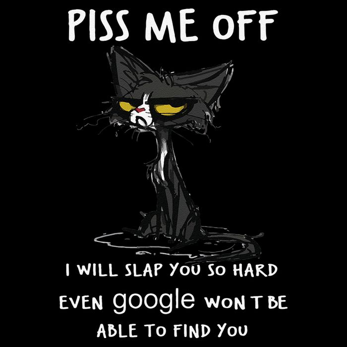 Piss Me Off I Will Slap You So Hard Black Cat Impact Tech Backpack