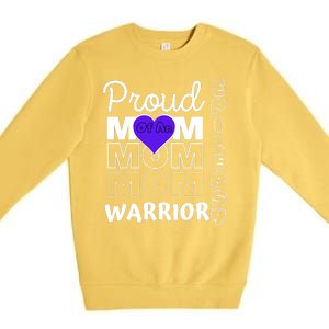 Proud Mom Of A Epilepsy Warrior Premium Crewneck Sweatshirt