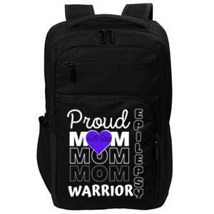 Proud Mom Of A Epilepsy Warrior Impact Tech Backpack