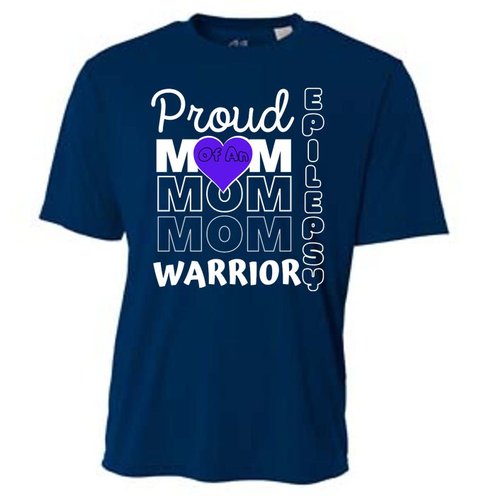 Proud Mom Of A Epilepsy Warrior Cooling Performance Crew T-Shirt