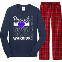 Proud Mom Of A Epilepsy Warrior Long Sleeve Pajama Set