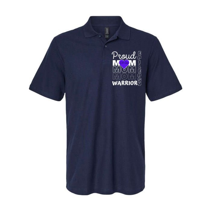 Proud Mom Of A Epilepsy Warrior Softstyle Adult Sport Polo