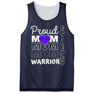 Proud Mom Of A Epilepsy Warrior Mesh Reversible Basketball Jersey Tank