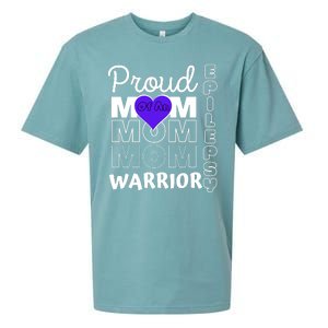 Proud Mom Of A Epilepsy Warrior Sueded Cloud Jersey T-Shirt