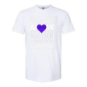 Proud Mom Of A Epilepsy Warrior Softstyle CVC T-Shirt