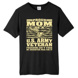 Proud Mom Of An Army Veteran My Daughter Paid For It Gift Funny Gift Tall Fusion ChromaSoft Performance T-Shirt