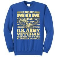 Proud Mom Of An Army Veteran My Daughter Paid For It Gift Funny Gift Sweatshirt