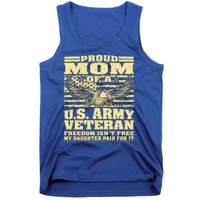 Proud Mom Of An Army Veteran My Daughter Paid For It Gift Funny Gift Tank Top