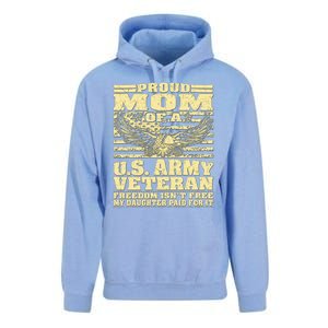 Proud Mom Of An Army Veteran My Daughter Paid For It Gift Funny Gift Unisex Surf Hoodie