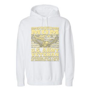 Proud Mom Of An Army Veteran My Daughter Paid For It Gift Funny Gift Garment-Dyed Fleece Hoodie