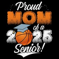 Proud Mom Of A 2025 Senior Graduate Basketball Gift Womens Tank Top