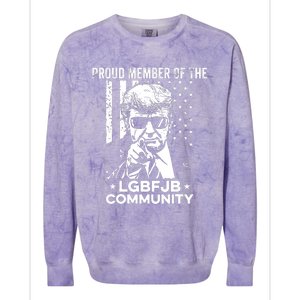 Proud Member Of The LGBFJB Community Conservative Anti Biden Colorblast Crewneck Sweatshirt