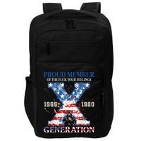 Proud Member Of The Fuck Your Feelings Gen X Usa Impact Tech Backpack