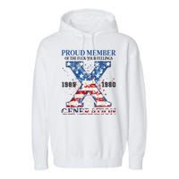 Proud Member Of The Fuck Your Feelings Gen X Usa Garment-Dyed Fleece Hoodie