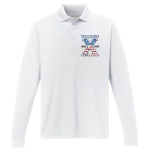 Proud Member Of The Fuck Your Feelings Gen X Usa Performance Long Sleeve Polo