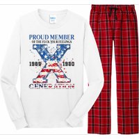 Proud Member Of The Fuck Your Feelings Gen X Usa Long Sleeve Pajama Set