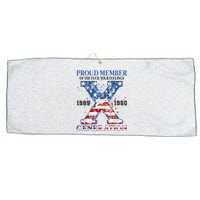 Proud Member Of The Fuck Your Feelings Gen X Usa Large Microfiber Waffle Golf Towel