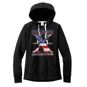 Proud Member Of The Fuck Your Feelings Generation 1965 1980 Gen X Women's Fleece Hoodie