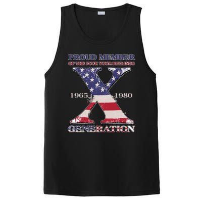 Proud Member Of The Fuck Your Feelings Generation 1965 1980 Gen X PosiCharge Competitor Tank