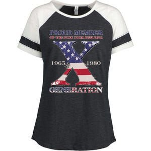 Proud Member Of The Fuck Your Feelings Generation 1965 1980 Gen X Enza Ladies Jersey Colorblock Tee