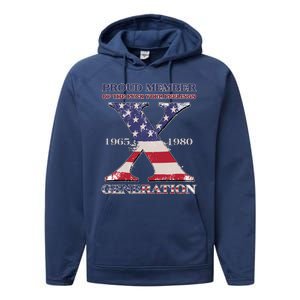 Proud Member Of The Fuck Your Feelings Generation 1965 1980 Gen X Performance Fleece Hoodie