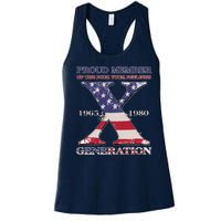 Proud Member Of The Fuck Your Feelings Generation 1965 1980 Gen X Women's Racerback Tank