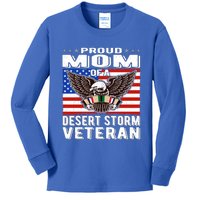 Proud Mom Of Desert Storm Veteran Persian Gulf War Veterans Cute Gift Kids Long Sleeve Shirt